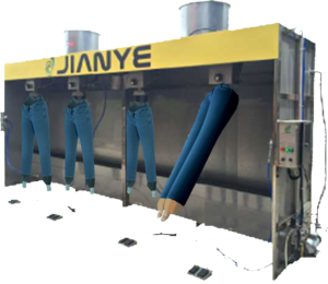 Curtain spray booth 4 Mannequins