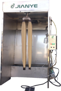 Curtain spray booth 1 Mannequin